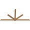 Ekena Millwork Kennewick Timber Gable Bracket, Western Red Cedar, 84"W x 42"H x 1 1/2"D x 3 1/2"F, 12/12 Pitch GBW084X42X0204KEN00SWR - alternate 5